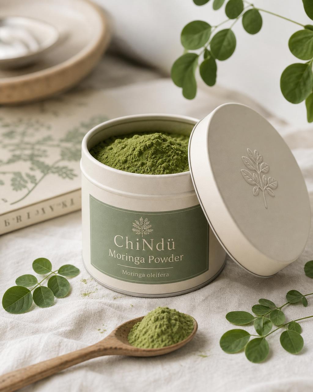 Moringa Powder: The multivitamin that grows on a tree. One spoon, into anything.
